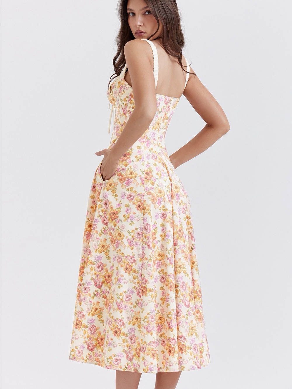 House of CB Sabrina Corset Fit & Flare Dress - Picture 16 of 16